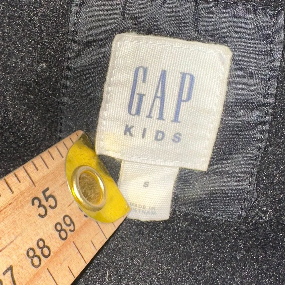 Gap‎ Parka Jacket Kids Small Black Regular Fit Long Sleeve Hooded Full Zipper